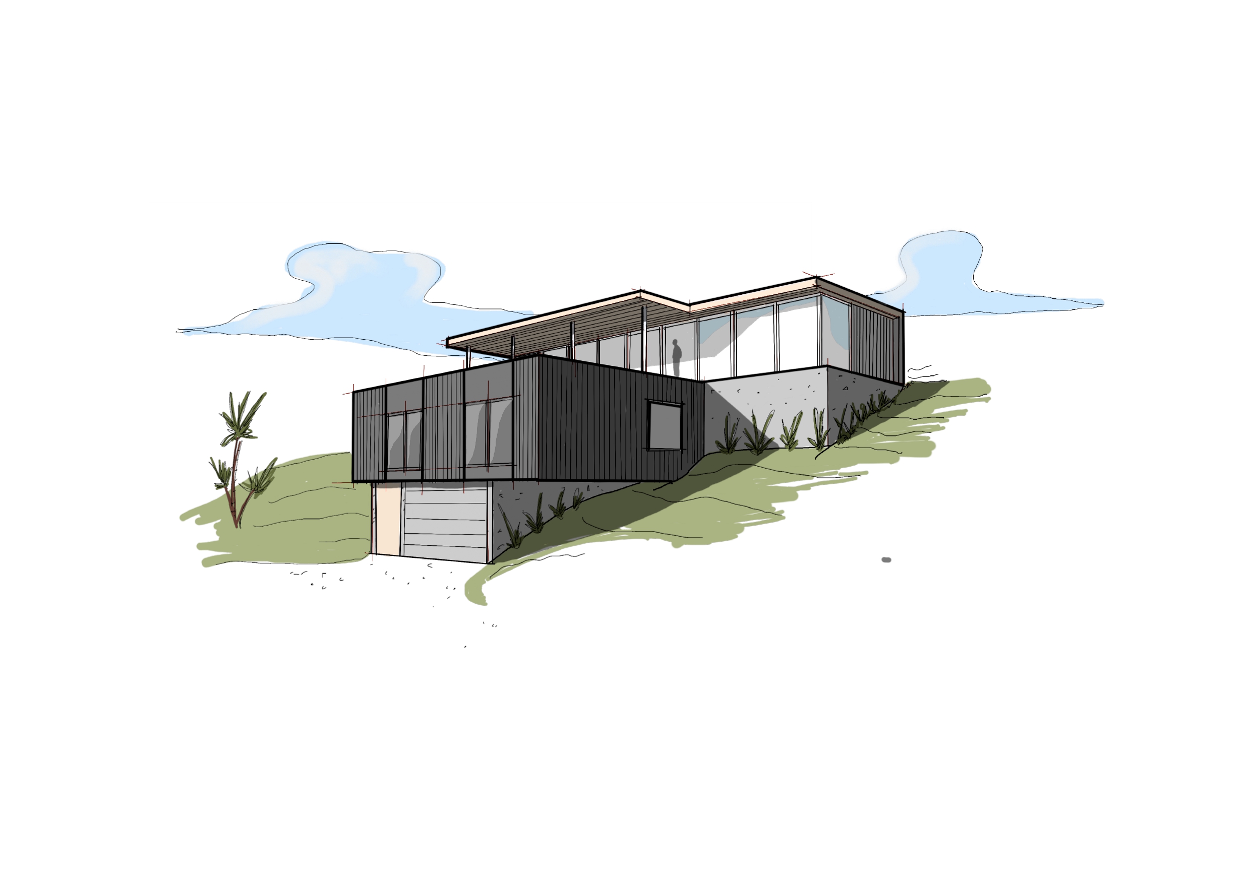 Parahaki house Whangarei concept design 2